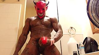 Hallelujah Johnson WORSHIPS Big Black Dick in Solo Session