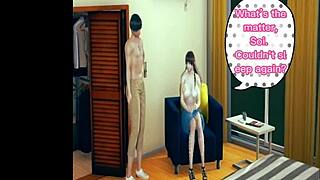 Hentai 3D features an older stepsister experiencing big cock creampie in her ass