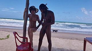 Sem Cortes: Priscila Belini and João o Safado Get Wild on Bahia Nudist Beach