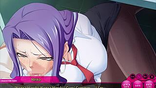 Blowjob In Anime Hentai Game!