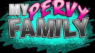 Horny stepbrother and stepsister engage in rough threesome with grinding and oral.