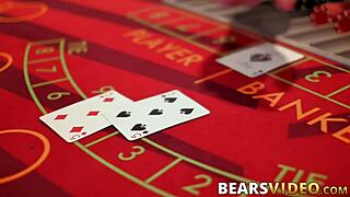 Peter Hughes works over chubby Chip Young 18+ with a raw pounding session.