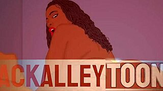 Cherokee D'Ass cartoon parody features intense sex scene with big black cock riding bubble butt