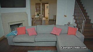 Nicole Sucks Fat Dick on Couch with Skill