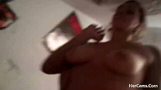 Webcam Couple Shows Off Big Tits Riding On Top