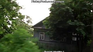 Blonde 18-Year-Old Gets Hardcore Sex in Public Pickup