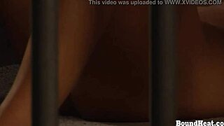 lesbian slave sniffs panties and orgasms in prison