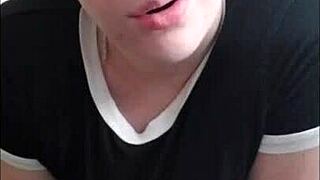 Short hair femdoms fuck with strapon and suck in POV