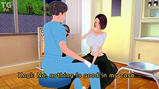 3D hentai animation featuring transgender characters in a medical setting