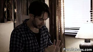 Petite babe spitroasted in taboo threeway