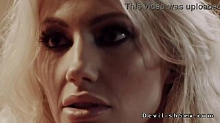 Stunning Blonde Takes Big Cock In Shaved Pussy!