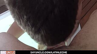 horny latino tricked into raw spa sex?