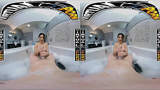 soaking in a spicy bubble bath with curvy latina serena santos