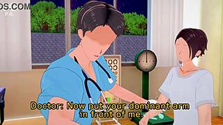 3D hentai animation featuring transgender characters in a medical setting