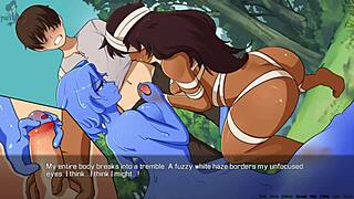 Quest failed? Get a handjob from the girls in this hentai orgy