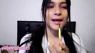 Petite Japanese Hentai Star Masturbates for Professor. Her Big Ass and Creampie Skills Save the Grade.