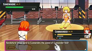 Animated hentai game with a unrealistic gym and parody of Pokemon