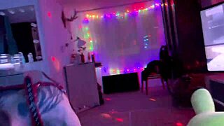 Owner Fucks Partner In Doggie Suit With Two Dicks