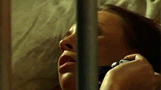 lesbian slave sniffs panties and orgasms in prison