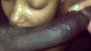 wow, hood chick sucking that african dick so passionately!