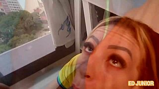 Dutch Fan Fucks Brazilian Fan's Ass Without Condom, Deepthroat And Cumshot 😱