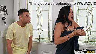 Dildo or stepson, she takes big toys in tight ass