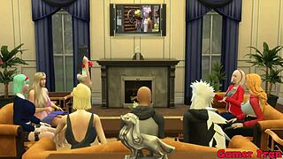 Anime Ecchi Cap 1: Maestro Roshi Obsessed with Number 18, Seduces Her in Kitchen for Wild Action