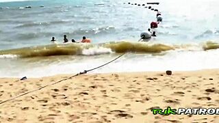 Blowjob Madness in Asian Teen Threesome with Backpacker!