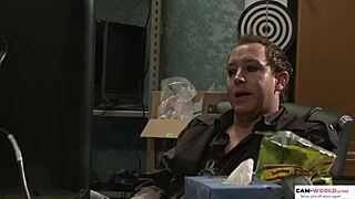 two lesbians slurp a guy's big cock together