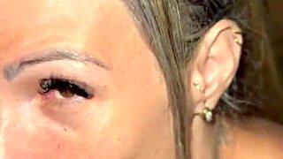 blonde shows pussy in market, fucks manager in stockroom