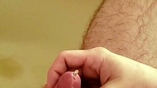 golden shower dripping over my shaved little cock now