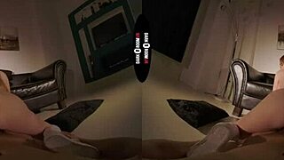 In dark VR, should I rip off her redhead's panties for hardcore fun?
