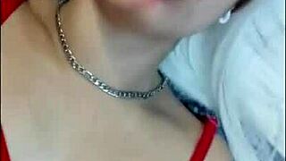 White Girl In Red Lingerie Moaning Hot