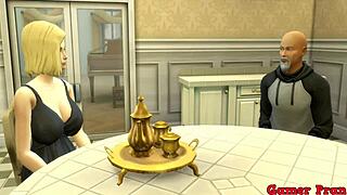 Anime Ecchi Cap 1: Maestro Roshi Obsessed with Number 18, Seduces Her in Kitchen for Wild Action