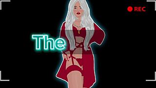 White Girl In Red Lingerie Moaning Hot