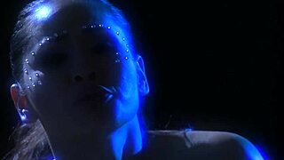 asian milf jessica says, 'i'm rubbing my cunt with this glass dildo'