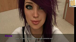 i relax in college with shauna, feeling calm and at ease