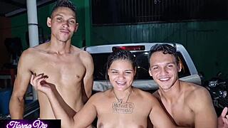 Tigresa VIP Gets Double Penetration And Anal Banging With Two Well-Endowed Guys, Featuring Destroyer And Cumshots