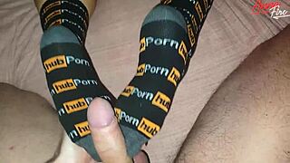 Taboo Foot Fetish Explodes with Curvy Mommy in Socks