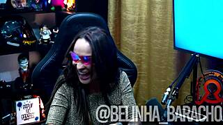 yo, belinha baracho’s tits get devoured in dirty talk podcast