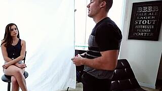 Petite teen rides monster cock