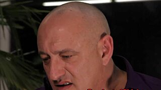 tied submissive chick gets pussyfucked rough by dom, squirting everywhere