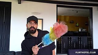 wow, just checked into flirt hotel with these hot latina maids!