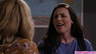 Babe gets drilled by lesbian teacher, so hot! 🔥