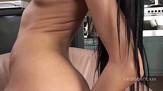 How does stunning Russian babe Sasha Rose handle intense fisting and solo play?