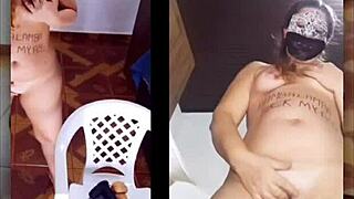 Watch This BBW Slut Strip and Play with Toys in Lingerie.