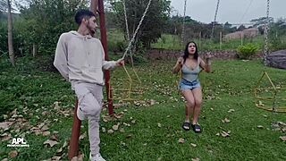 My stepsister lets me fuck her to forget my ex!