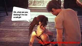 Lara Croft cosplay hentai fucks a guy in manga.