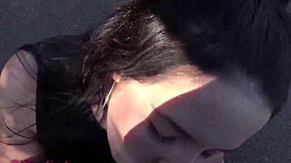 Too bold! Convinced Emma Secret to screw right in city center