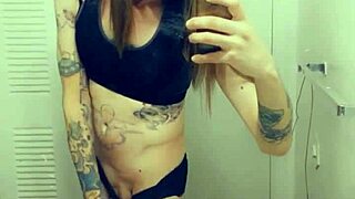 hot tranny groping her small clitty in panties